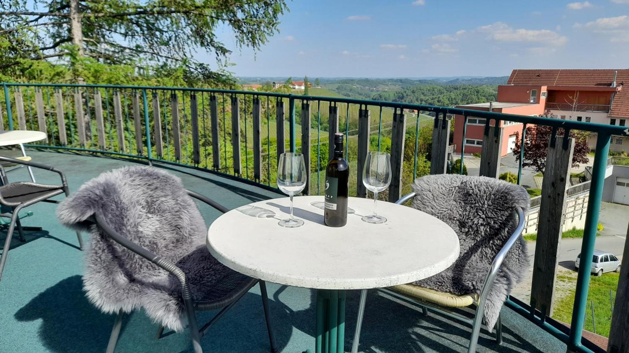 Glanz Und Gloria Weingartenapartment An Der Kellerstrasse, Viele Buschenschaenke, Sehr Ruhige Lage, Herrliche Aussicht! Leutschach Exteriör bild
